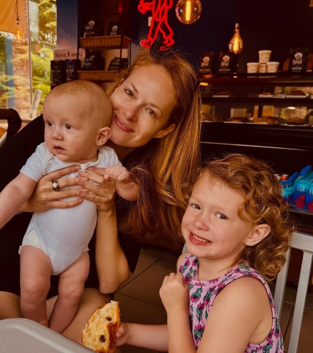 Gillian Turner with her children
