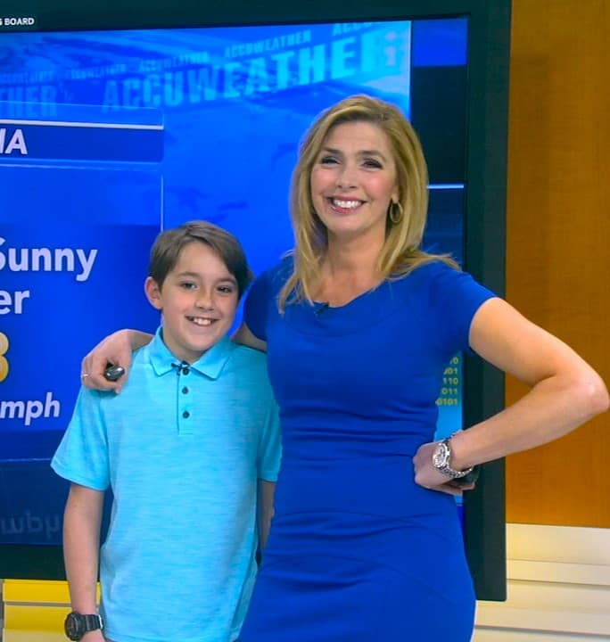 Karen Rogers with her son