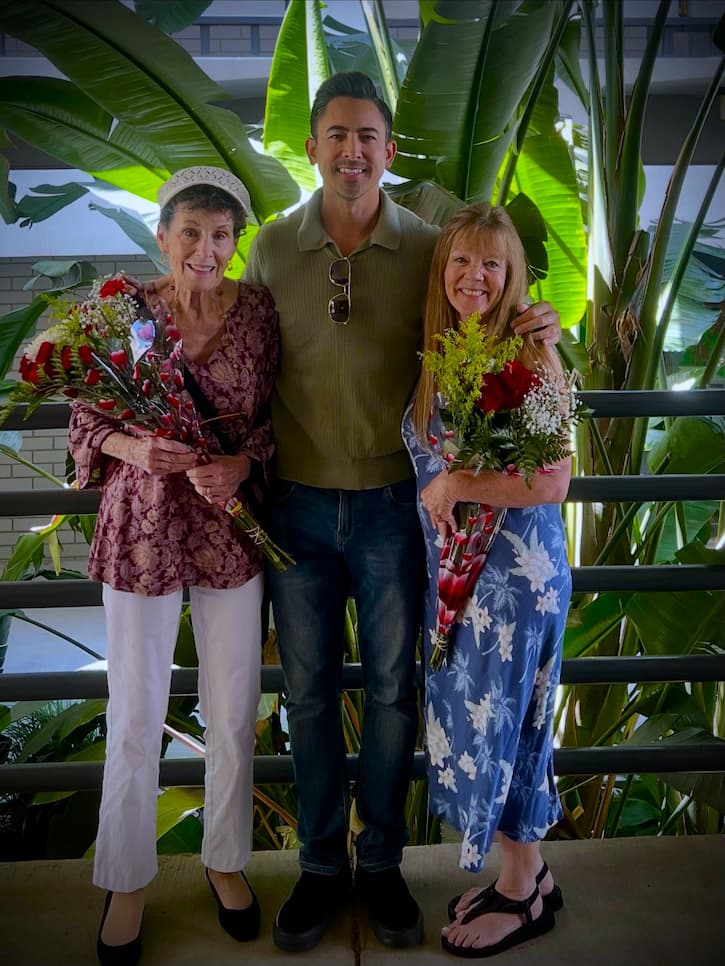 Tony Cabrera with his Mother and Grandmother